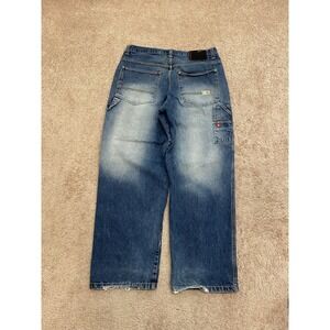 Vintage Y2K SouthPole Carpenter Baggy Red Tab Denim Jeans Size 36